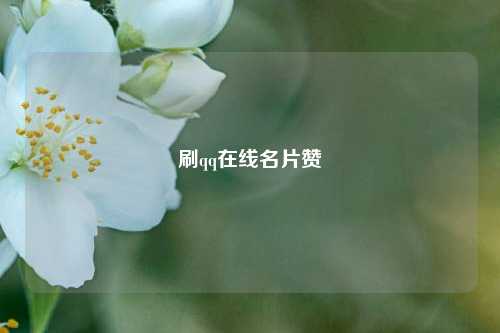 刷qq在线名片赞